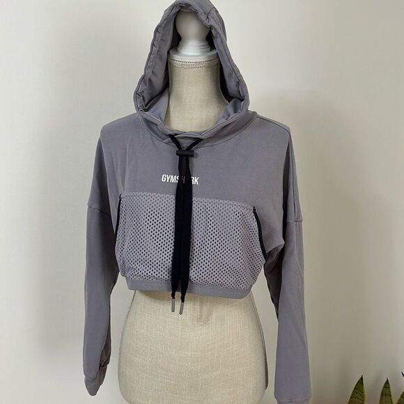 GymShark Cropped Hoodie Lilac Women’s Size Small - Picture 7 of 9